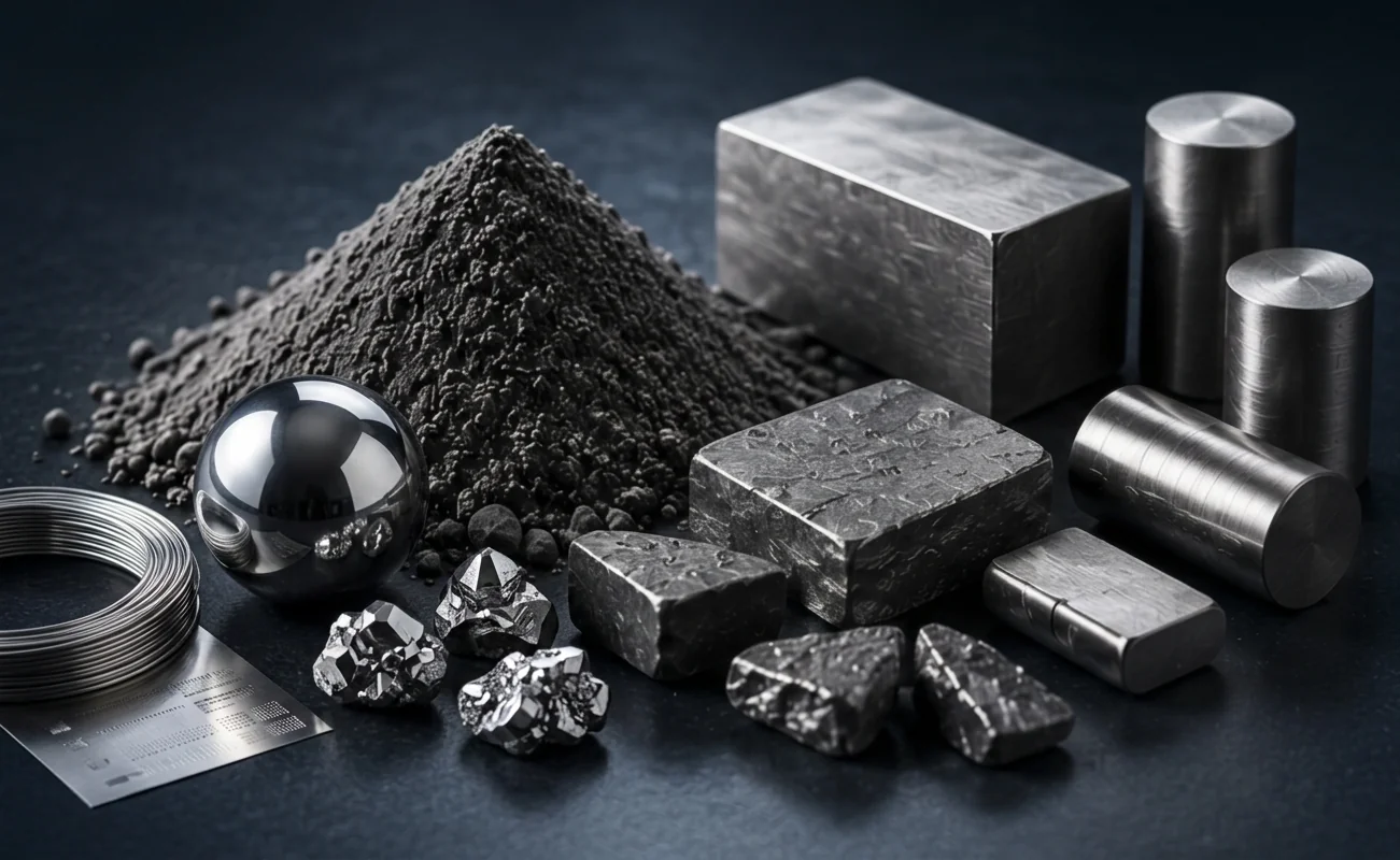 Hafnium Metalle — Pulver, Oxide, Späne, Halbzeuge und industrielle Materialien